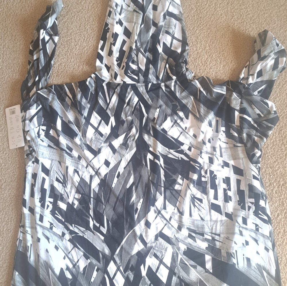 LARGE JONES NEW YORK OVERSIZED HOODIE TOP - Picture 4 of 7